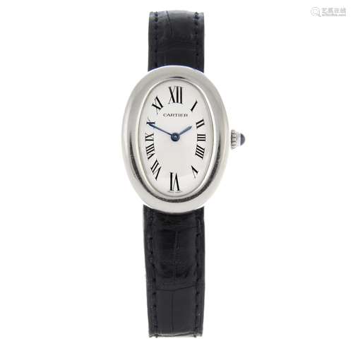 CARTIER - a Baignoire wrist watch.