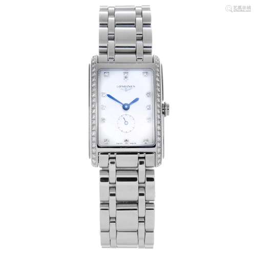 CURRENT MODEL: LONGINES - a DolceVita bracelet watch.