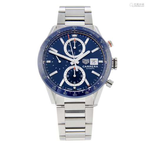 CURRENT MODEL: TAG HEUER - a Carrera chronograph bracelet wa...