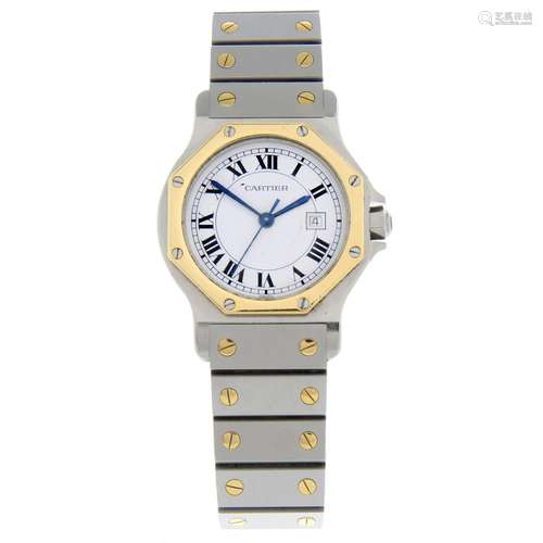 CARTIER - a Santos Ronde bracelet watch.