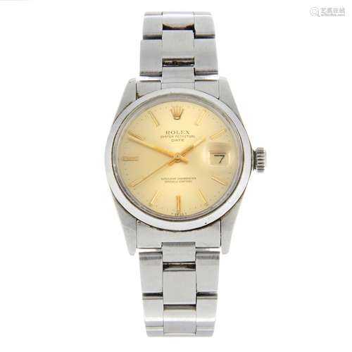 ROLEX - an Oyster Perpetual Date bracelet watch.