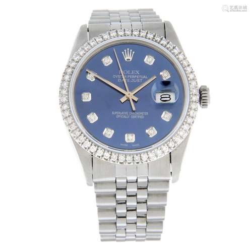 ROLEX - an Oyster Perpetual Datejust bracelet watch.