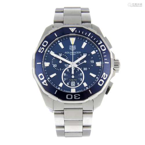 CURRENT MODEL: TAG HEUER - an Aquaracer chronograph bracelet...