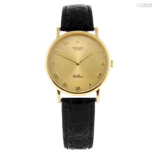 ROLEX - a Cellini wrist watch.