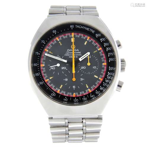 OMEGA - a Speedmaster Mark II 'Racing Dial' bracelet watch.