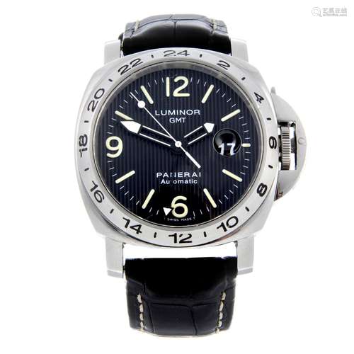 PANERAI - a Luminor GMT wrist watch.