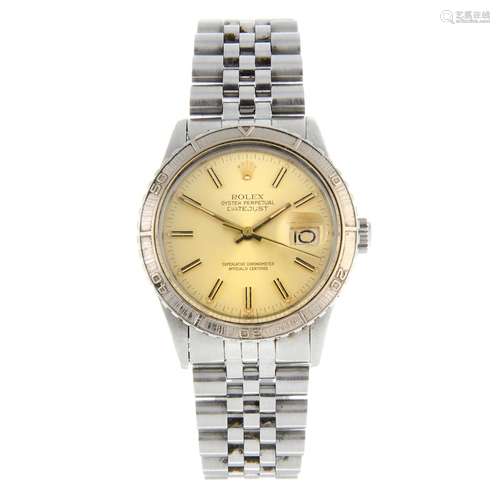 ROLEX - an Oyster Perpetual Datejust 'Turn-O-Graph' bracelet...