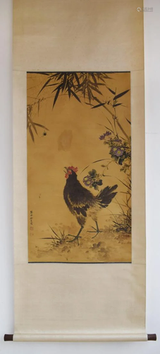 CHINESE PAINTING OF A HEN, YU SHENG