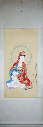 A CHINESE PAINTING OF GUANYIN, CHANG DAI-CHIEN