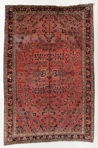 Unusual Heriz Rug, Persia, Early 20th C., 6'11'' x
