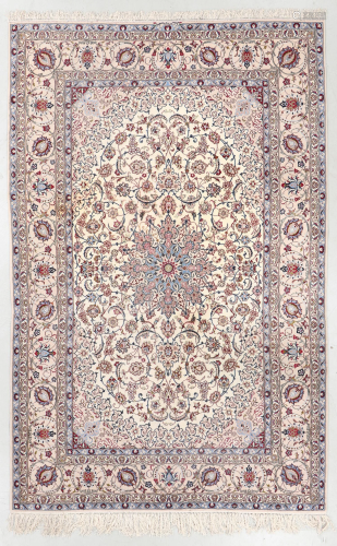Fine Isfahan Rug, Persia, Mid 20th C., 6'7'' x 10'5''