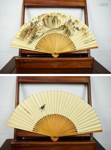 A FOLDING FAN OF LANDSCAPE , XIAO QIANZHONG