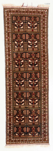 Vintage Afghan Rug, 3'0'' x 9'4''
