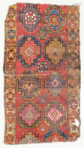 Konya Rug, Central Anatolia, 18th C., 3'10'' x 7'0''