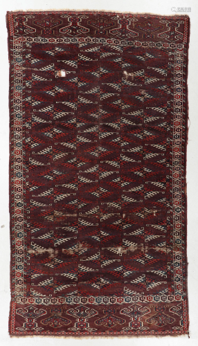 Yomud Main Rug, Turkmenistan, 19th C., 6'5'' x 11'4''