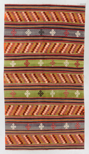 Mixed Weave Kilim, West Turkey, Mid 20th C., 5'7'' x