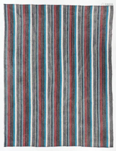 Striped Kilim, Turkey, Mid 20th C., 8'8'' x 11'5''