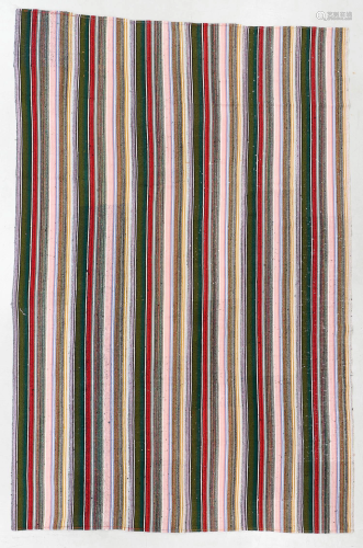 Striped Kilim, Turkey, Mid 20th C., 7'9'' x 11'9''