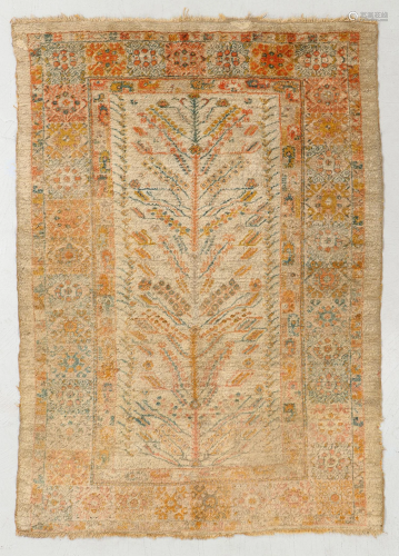 Angora Oushak Rug, Turkey, Circa 1900, 4'10'' x 6'9''