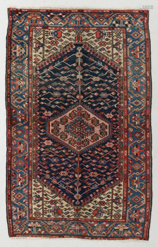 West Persian Kurd Rug, , Circa 1920, 4'4'' x 6'11''