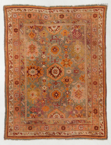 Oushak Rug, Turkey, Circa 1900, 6'4'' x 8'2''