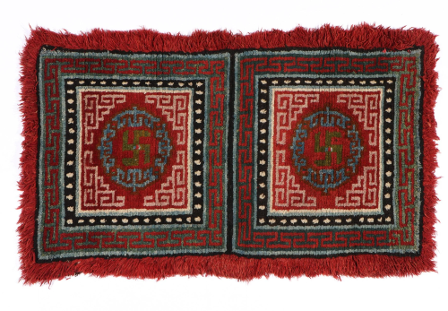 Double Square Bedding Rug, Tibet, Circa 1900, 2'7'' x