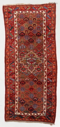 West Persian Kurd Rug, 19th C., 3'9'' x 6'8''
