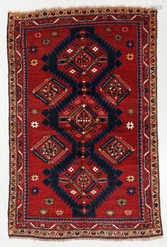 Kazak Rug, Caucasus, Early 20th C., 4'7'' x 7'2''