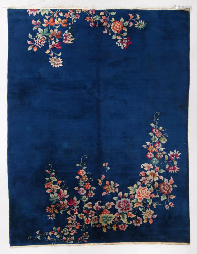 Art Deco Rug, China, Early 20th C., 8'9'' x 11'5''