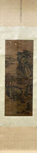 A CHINESE LANDSCAPE PAINTING SCROLL, DONG BANGDA MARK