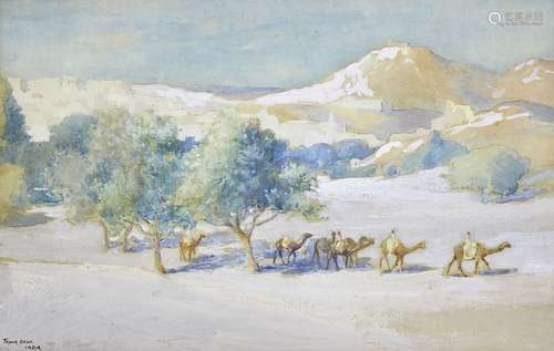 Frank Dean (British 1865-1947), The outskirts of Udaipur, wa...