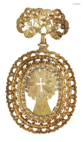 A gold pendant, Goa, Southwest India, late 17th-early 18th c...