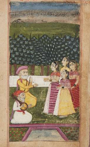 An illustration from a Ragamala from a manuscript, Western I...