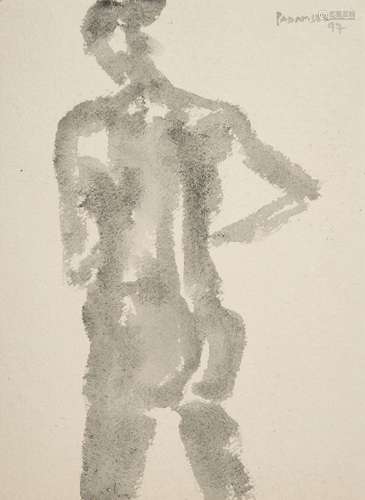 Akbar Padamsee (Indian, b. 1928), Untitled (Figure), signed ...