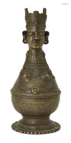 A Bell metal vessel for Ganges water, Bengal, India, 19th ce...