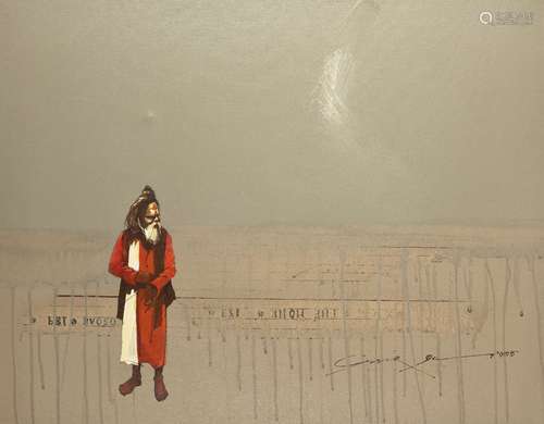 Subir Dey (Indian, b. 1981), Untitled, acrylic on canvas, si...