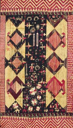 A Phulkari wedding shawl, Punjab, India, circa 1900, cotton ...