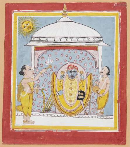 A Jain painting of Tirthankara, India, early 19th century, o...