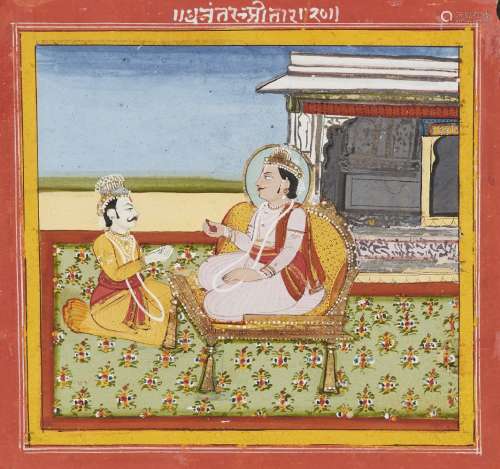 An illustration to the Mahabharata, Jaipur, circa 1790, opaq...