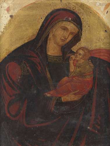 ARTISTA VENETO - CRETESE DEL XVII SECOLO Madonna with Child.