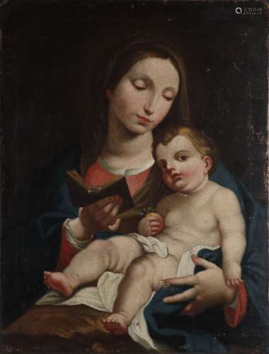 ARTISTA DEL XVII SECOLO Madonna with child.