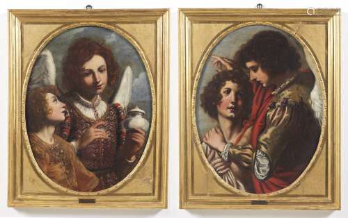 ARTISTA TOSCANO DEL XVII SECOLO Pair of paintings depicting ...