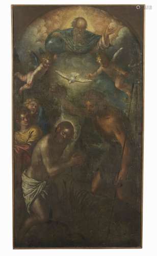 ARTISTA VENETO DEL XVI SECOLO Baptism of Christ.