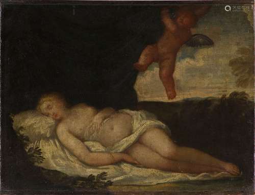 ARTISTA DEL XVII SECOLO Venus and Cupid.