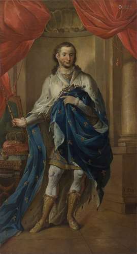 ARTISTA FRANCESE DEL XVIII-XIX SECOLO Portrait of Saint Loui...