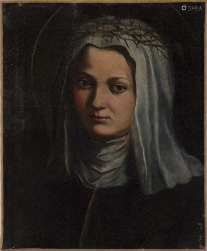 ARTISTA NAPOLETANO DEL XVII SECOLO Saint Catherine of Siena.