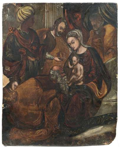 ARTISTA VENETO CRETESE DEL XVI SECOLO Adoration of the Magi.