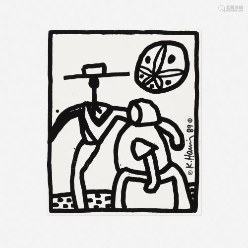 Keith Haring, Unique preparatory print