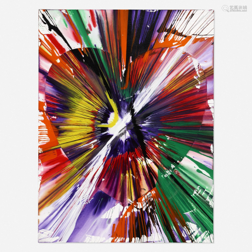 Damien Hirst, Two-Part Heart Spin Painting