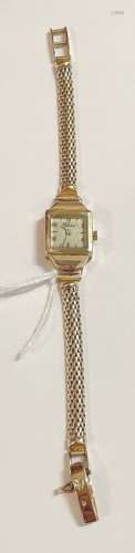 Lot comprenant : un bracelet montre de dame en or jaune 750 ...